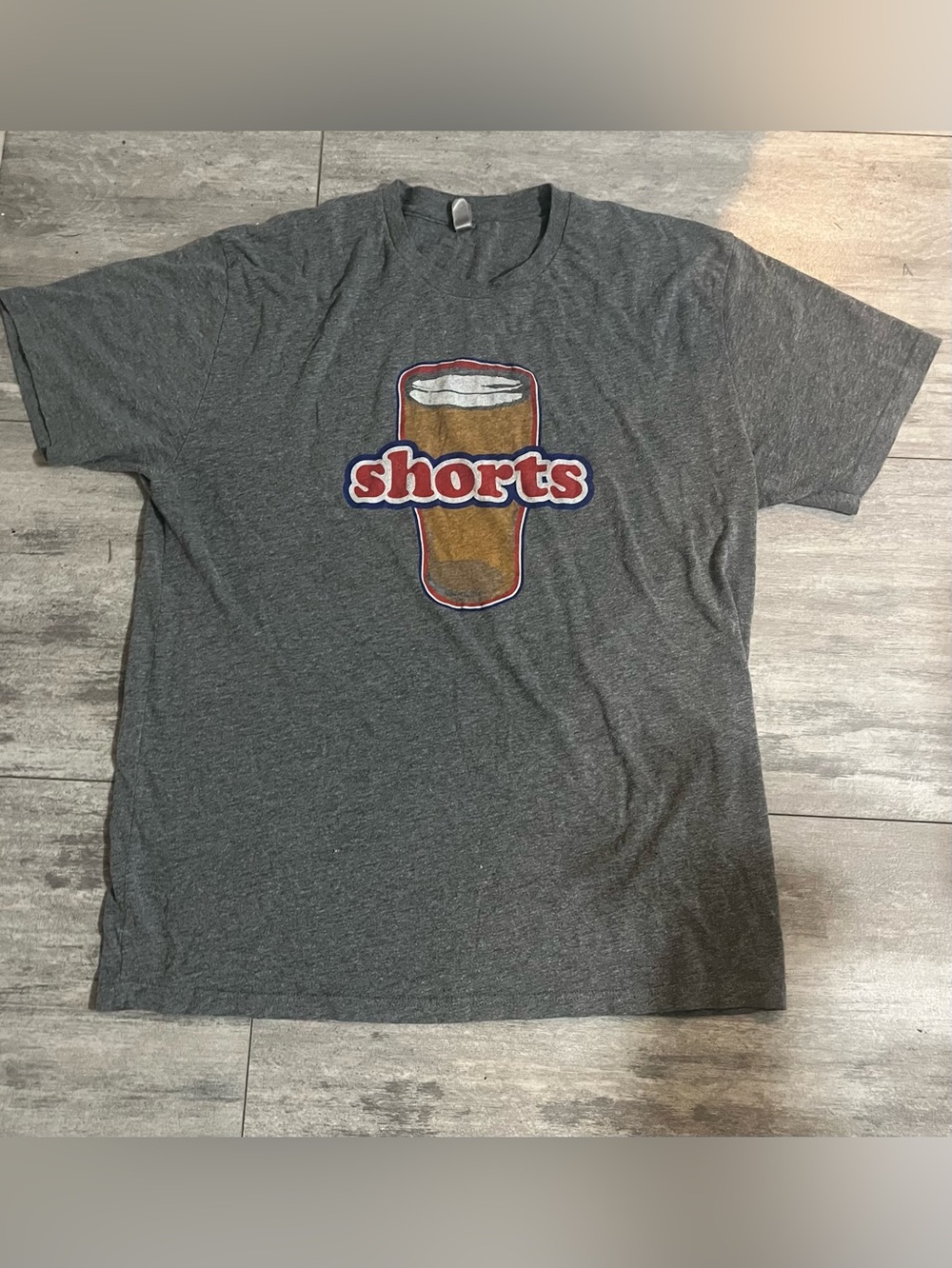 Shorts Brewery Graphic Tee - Charcoal, XL